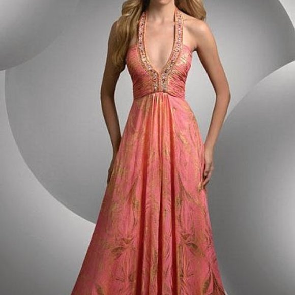 Bari Jay Dresses & Skirts - BARI JAY SIZE 12 SHIMMER FOIL PROM DRESS